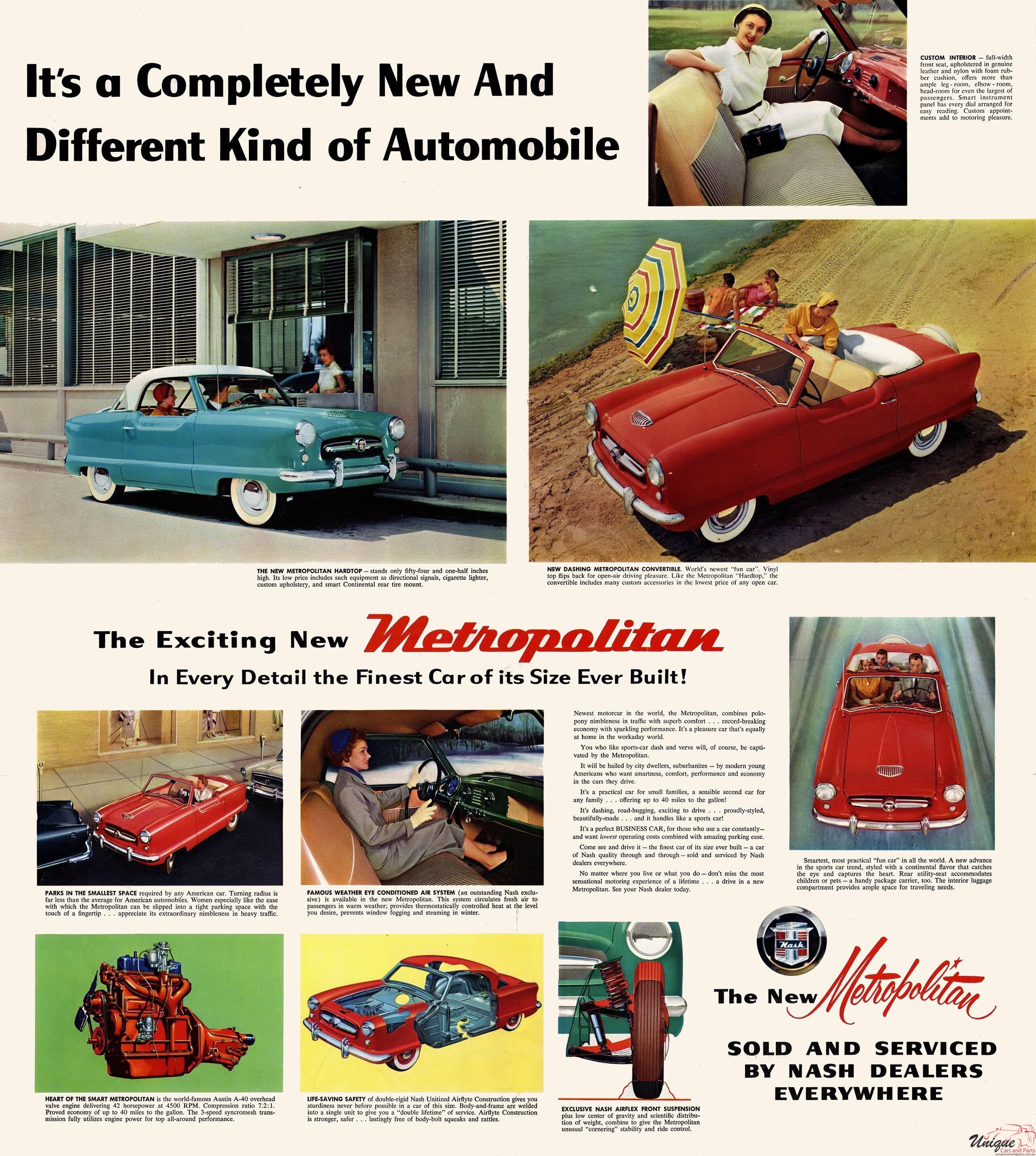 1954 Nash Metropolitan Foldout Page 1